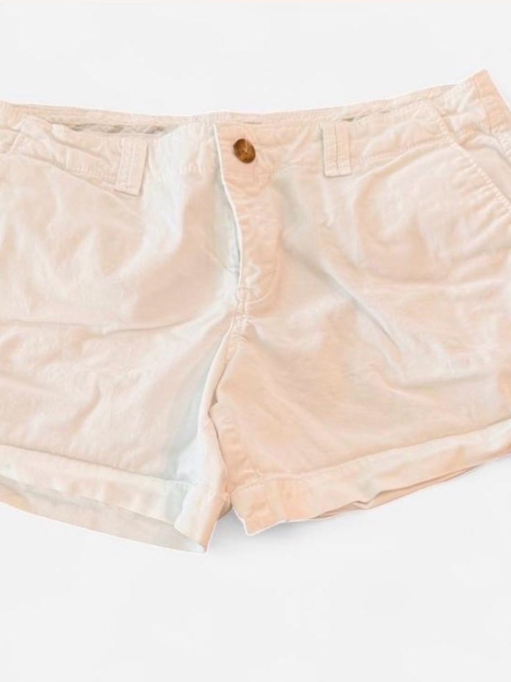 Old Navy White Cotton Bermuda Shorts